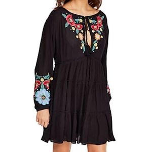 Free People Spell on You Embroidered Mini Dress